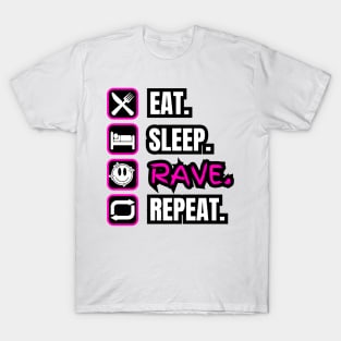 Eat Sleep Rave Repeat T-Shirt